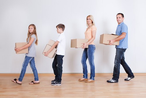 Professional movers assisting with relocation